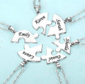 Forever Puzzle Heart Name Necklace
